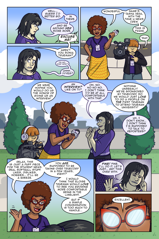 'For our first question: what is UP with your LOOK?' True Colors 3-24: A Simple Conversation
